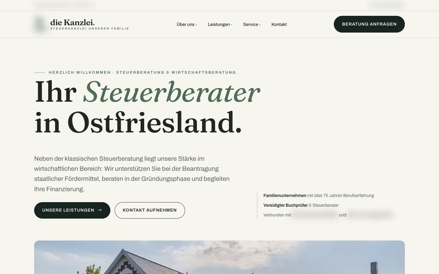 Website-Design für eine Steuerkanzlei